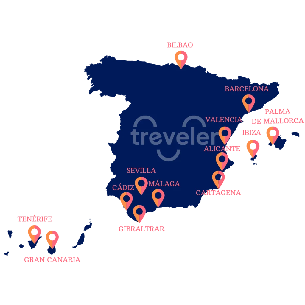 Mapa de Treveler, tu guía digital